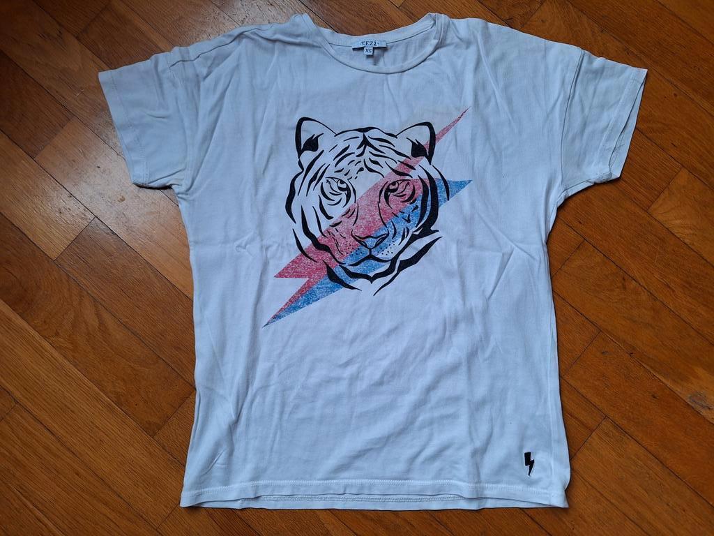 Wit t shirt met tijger kop maat xs yezz, Kleding | Dames, Wit, Yezz, Ophalen of Verzenden, Korte mouw