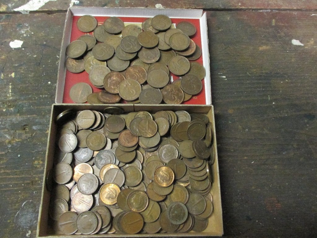 Centen , 1 cent en stuivers , 5 cent, Postzegels en Munten, Munten | Nederland, Ophalen, Koningin Juliana