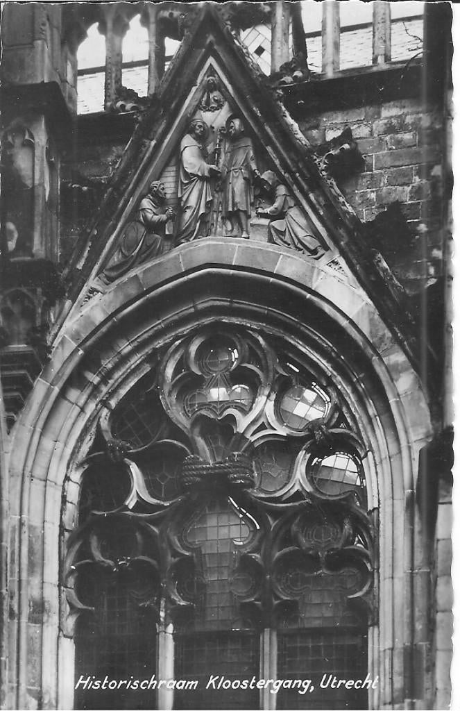 Utrecht Historisch Raam Kloostergang., Ophalen of Verzenden, 1960 tot 1980, Ongelopen, Utrecht