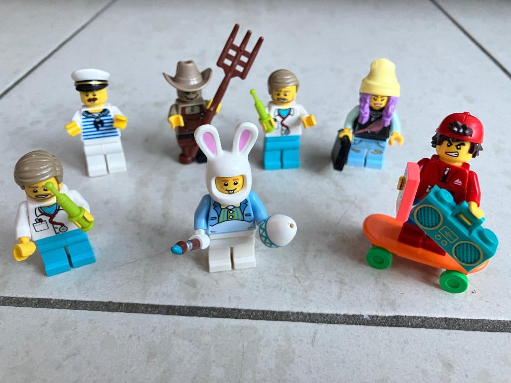 Lego set diverse Minifigures (7x), Inclusief minifiguren, Lego, Ophalen of Verzenden, Zo goed als nieuw