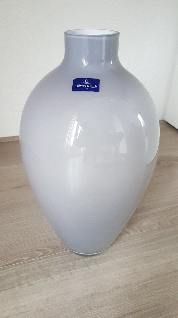 Bloemenvaas ( Villeroy & Boch ), Huis en Inrichting, Ophalen, Nieuw, Grijs, Glas
