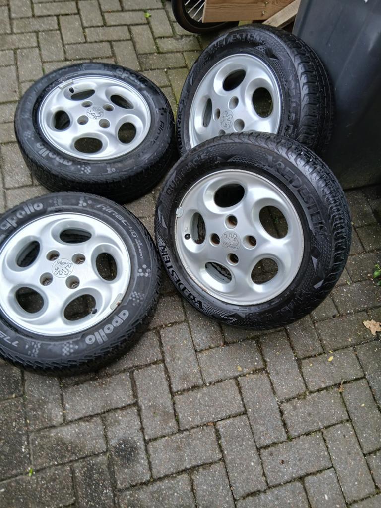 Peugeot 206 xs velgen 175 x 65 x R14, Ophalen, Gebruikt