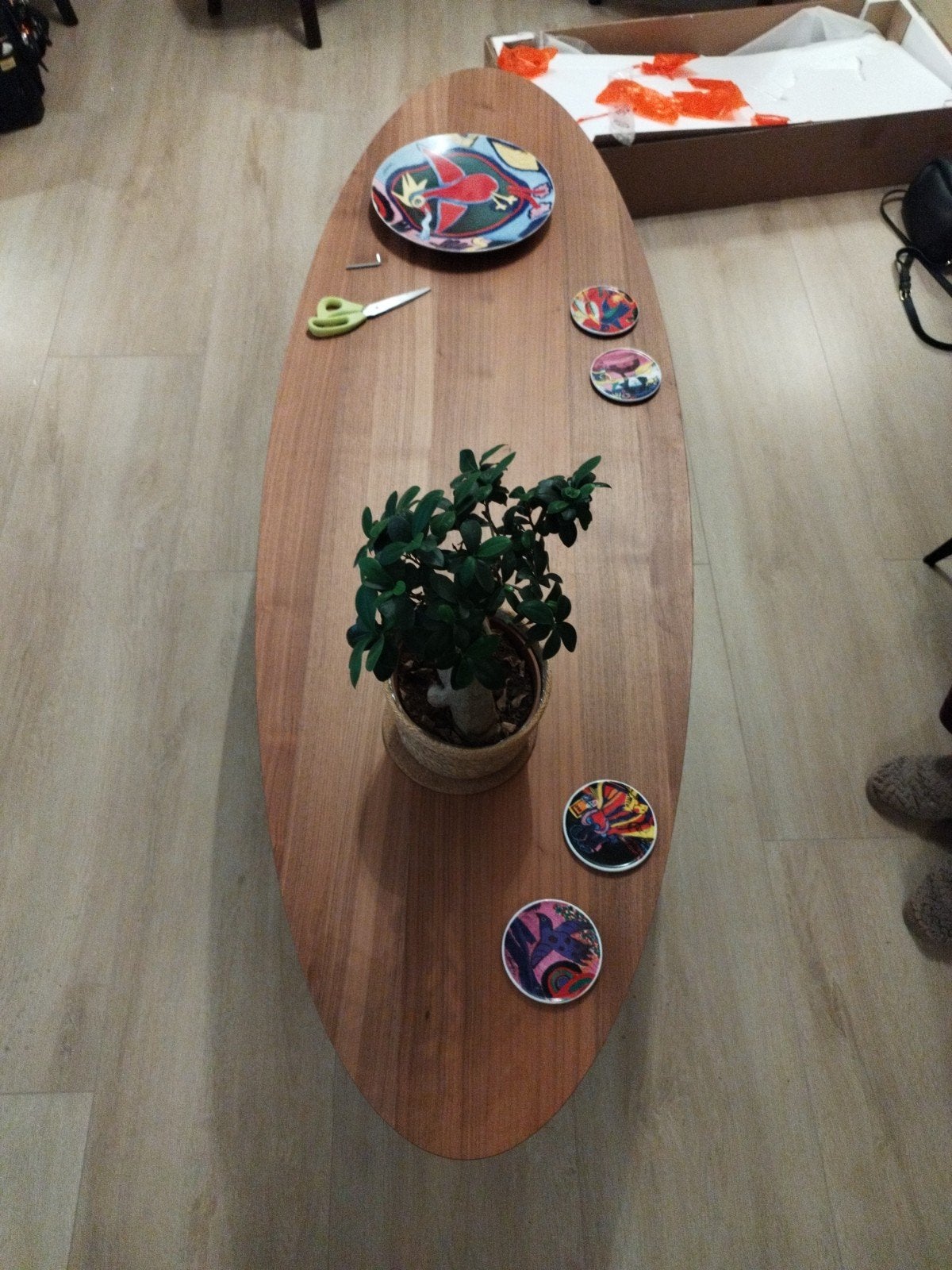Mahoniehouten salontafel - gebruikt, nette staat, Ophalen, Gebruikt, 50 tot 100 cm, 150 tot 200 cm