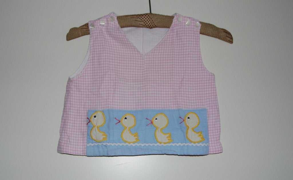 Lief oud Kinder Overgooier met Eendjes + parelmoer knoopjes, Antiek en Kunst, Verzenden, Kinderen