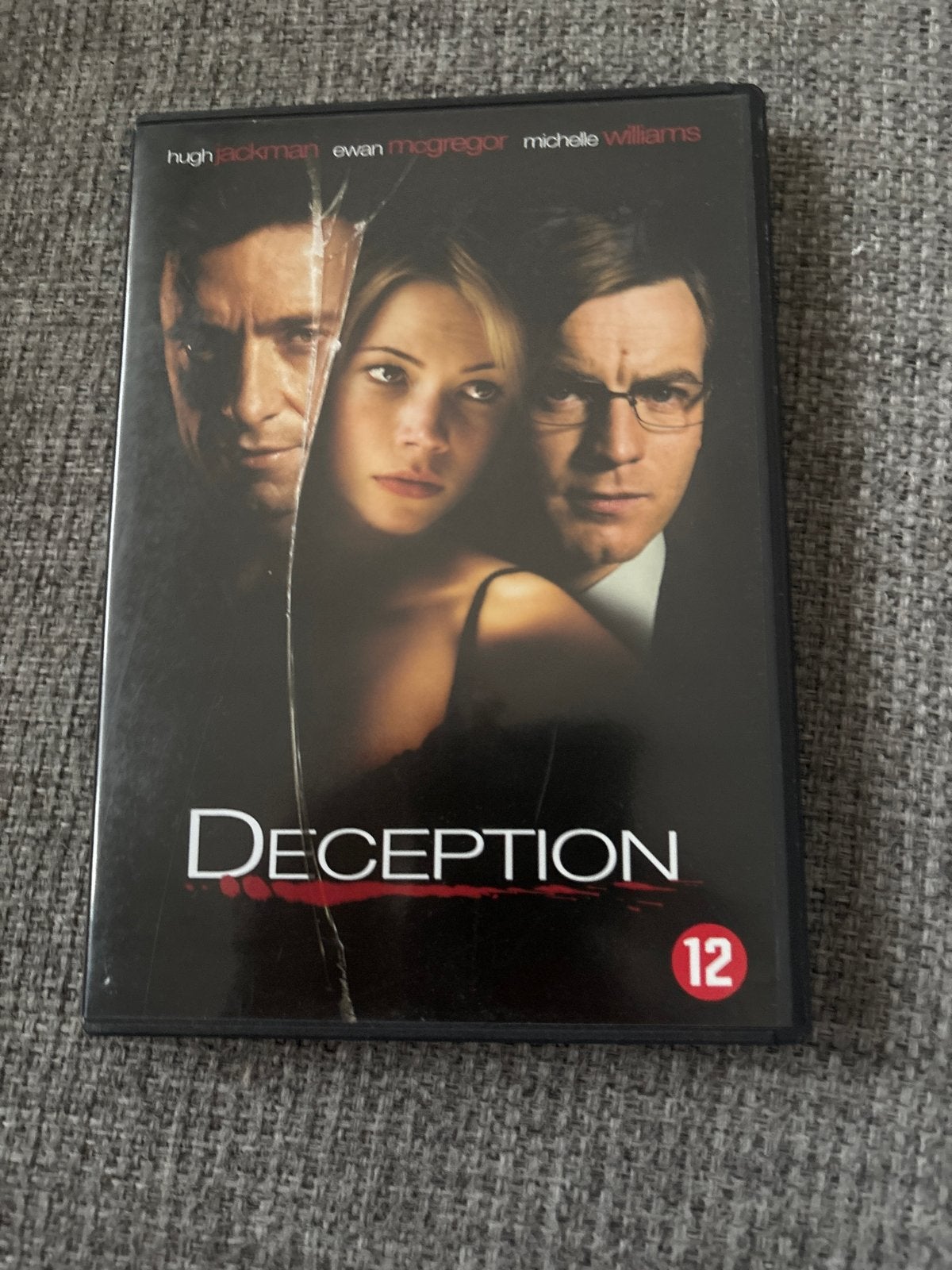Deception DVD - Hugh Jackman, Ewan McGregor, Michelle Willia, Vanaf 12 jaar, Ophalen of Verzenden, Gebruikt, Actiethriller