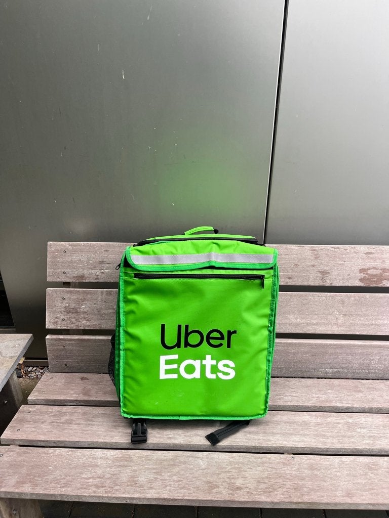 Uber Eats bezorgtas, 40 cm of meer, Gebruikt, Waterdicht, Ophalen
