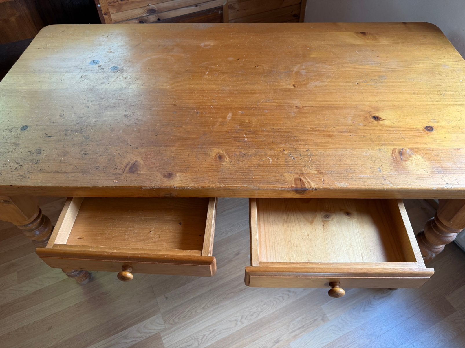 Grenen tafel - teab - ophalen in Sappemeer, Ophalen, Gebruikt, 75 – 100, Grenenhout