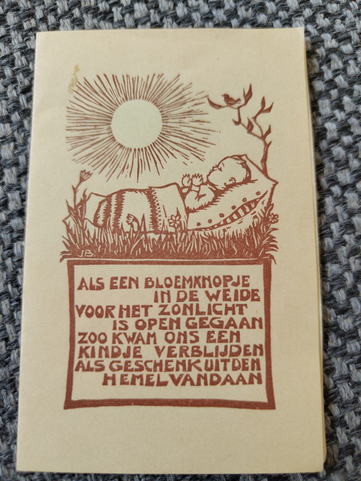 Ronny, Ophalen of Verzenden, Voor 1970, Geboortekaartje