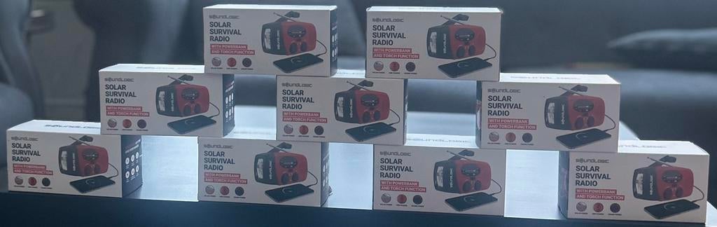 Sounogic Solar survival Radio 9 stuks in Totaal., Ophalen, Nieuw, Radio
