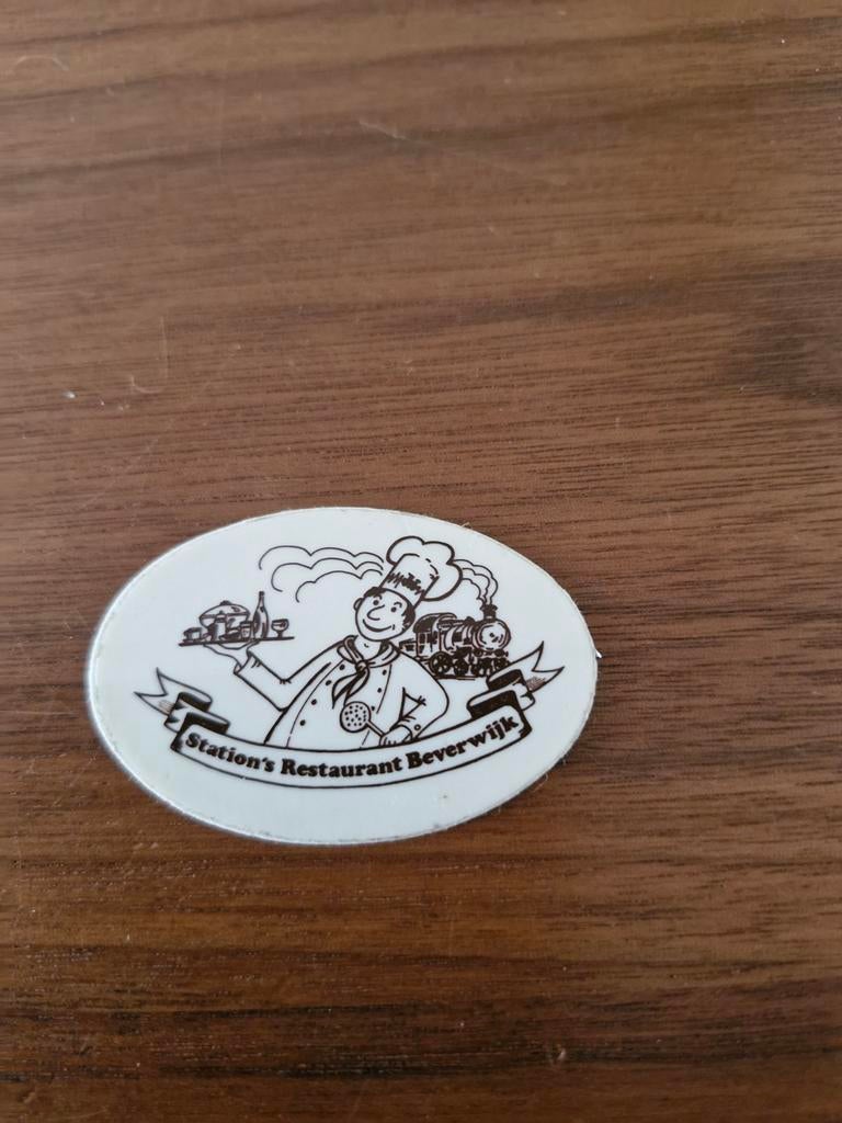 6778 Sticker Station's Restaurant Beverwijk, Ophalen of Verzenden