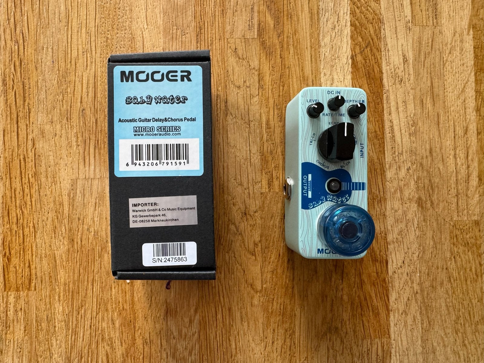 Mooer Acoustische Delay & Chorus Pedaal, Muziek en Instrumenten, Ophalen of Verzenden, Zo goed als nieuw, Chorus