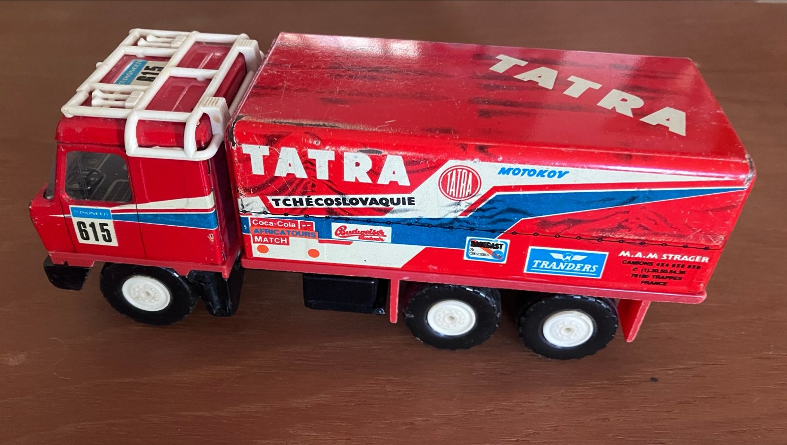 Vintage Kaden Tatra 815 Rally 1/43 Parijs Dakar, Ophalen of Verzenden, Gebruikt, Auto, Overige merken
