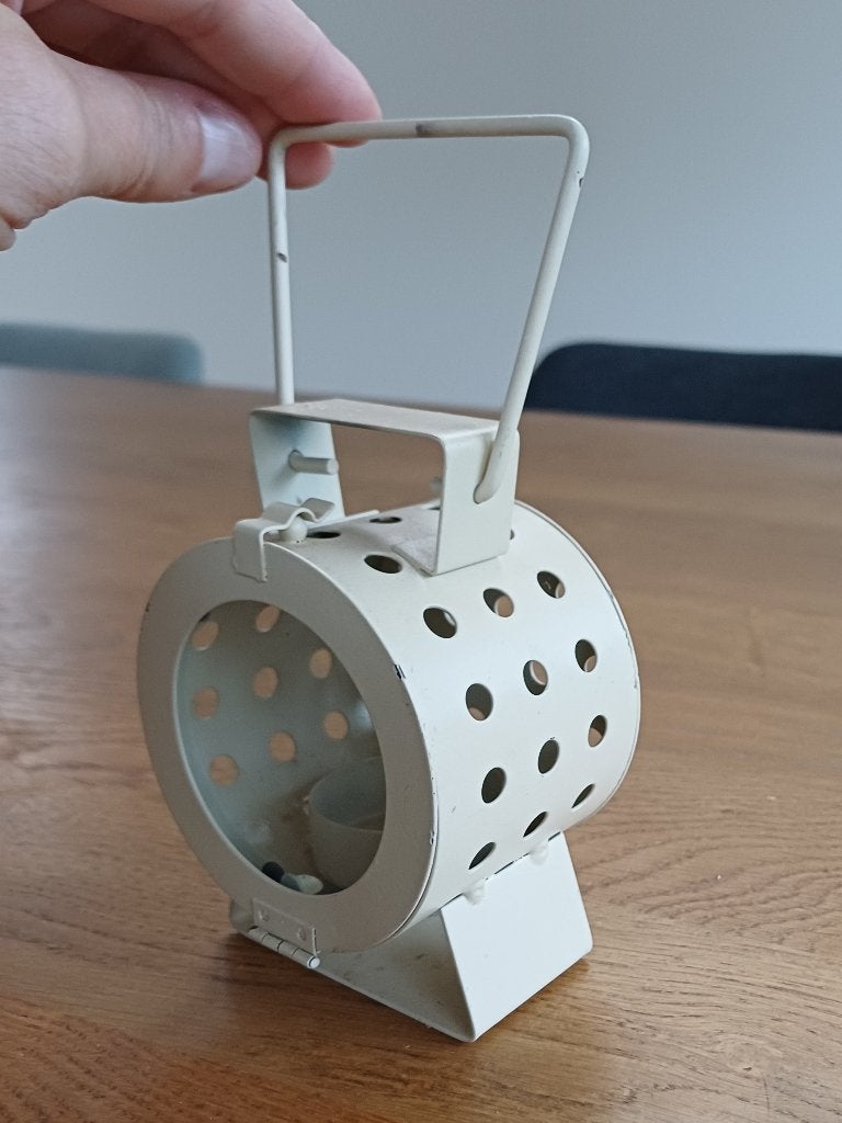 Metalen lantaarn voor theelichtje, Gebruikt, Lantaarn, Overige merken, Ophalen of Verzenden