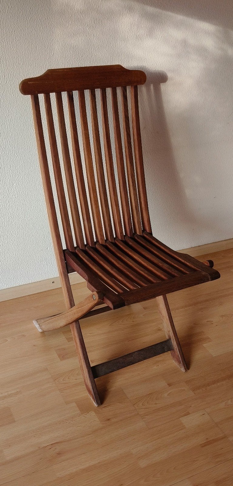 2x Garden Green houten tuinstoelen, Tuin en Terras, Ophalen, Gebruikt, Hout, Inklapbaar
