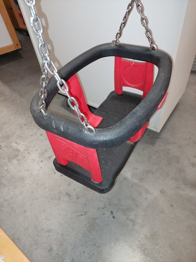 Kompan schommelzitje baby / peuter  - rubber, Ophalen, Zo goed als nieuw, Schommel