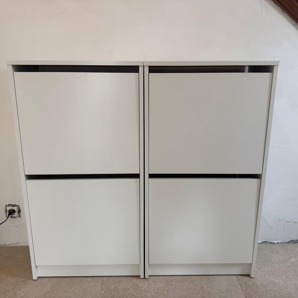 IKEA BISSA Schoenenkast - Wit (2 stuks), Caravans en Kamperen, Ophalen of Verzenden, Gebruikt