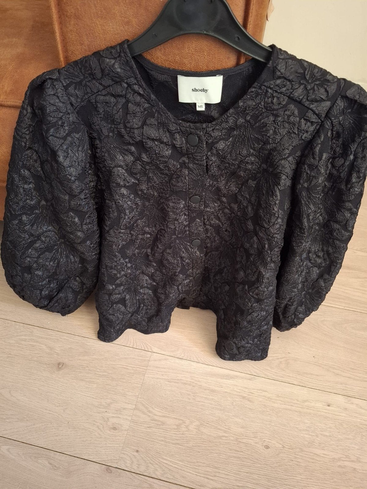 dun chic jasje blousje, Ophalen of Verzenden, Zo goed als nieuw, Zwart, Overige typen