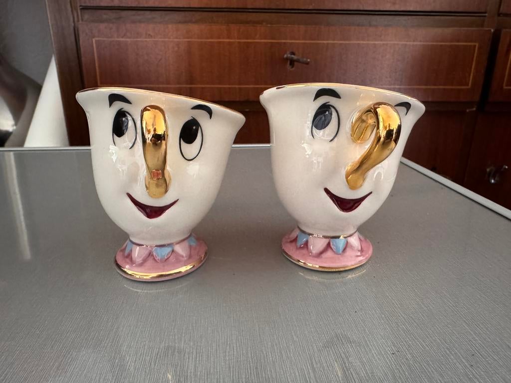 Chip Cup Beauty & the Beast by Kato Kogei Disney, Ophalen of Verzenden, Beeldje of Figuurtje