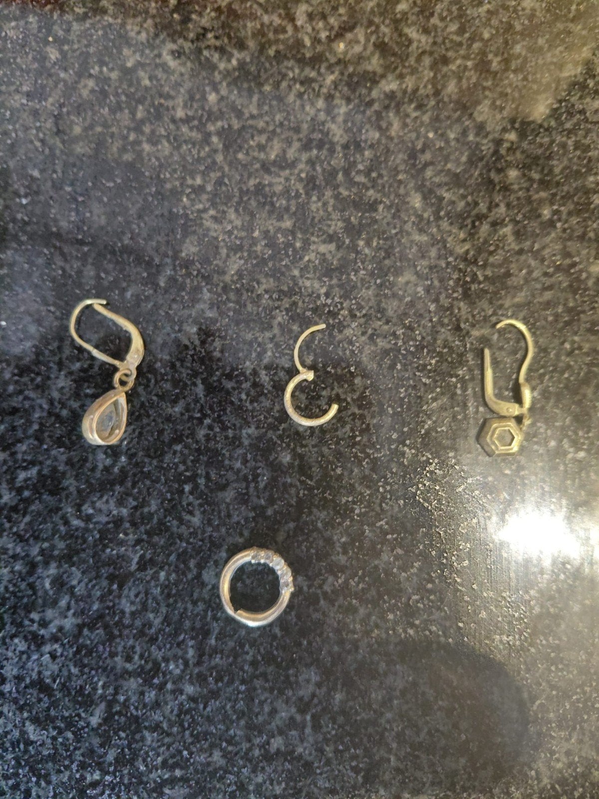 Gouden oorbellen 14 karaat, Ophalen, Goud, Goud, Hangers