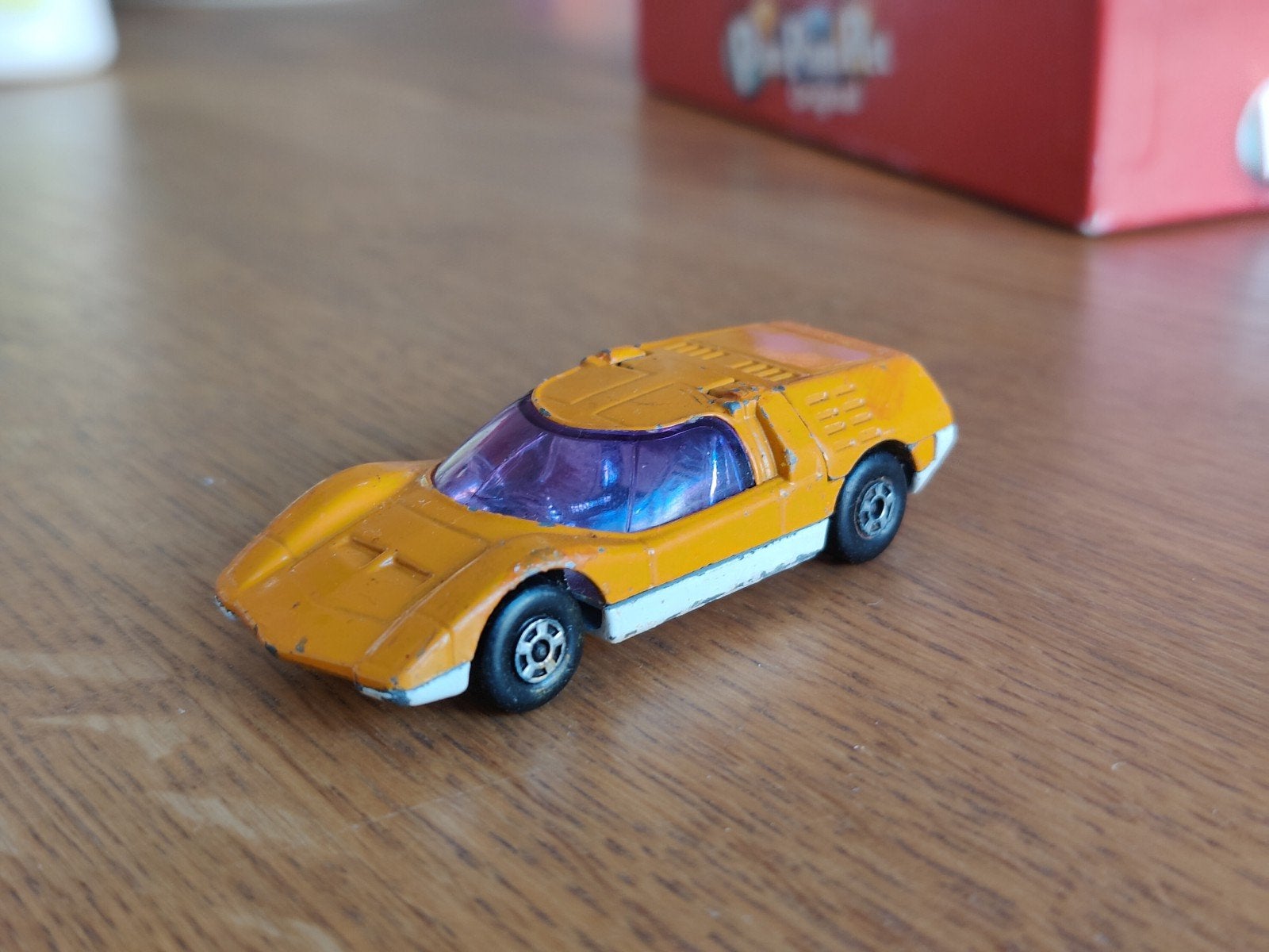 Matchbox Mazda RX 500 ORANJE, Ophalen, Zo goed als nieuw, Auto