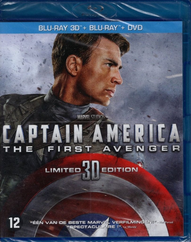 Captain America First Avenger 3D - 3 disc - NIEUW - NL, Verzenden, Actie, Disney Movies, Nieuw in verpakking