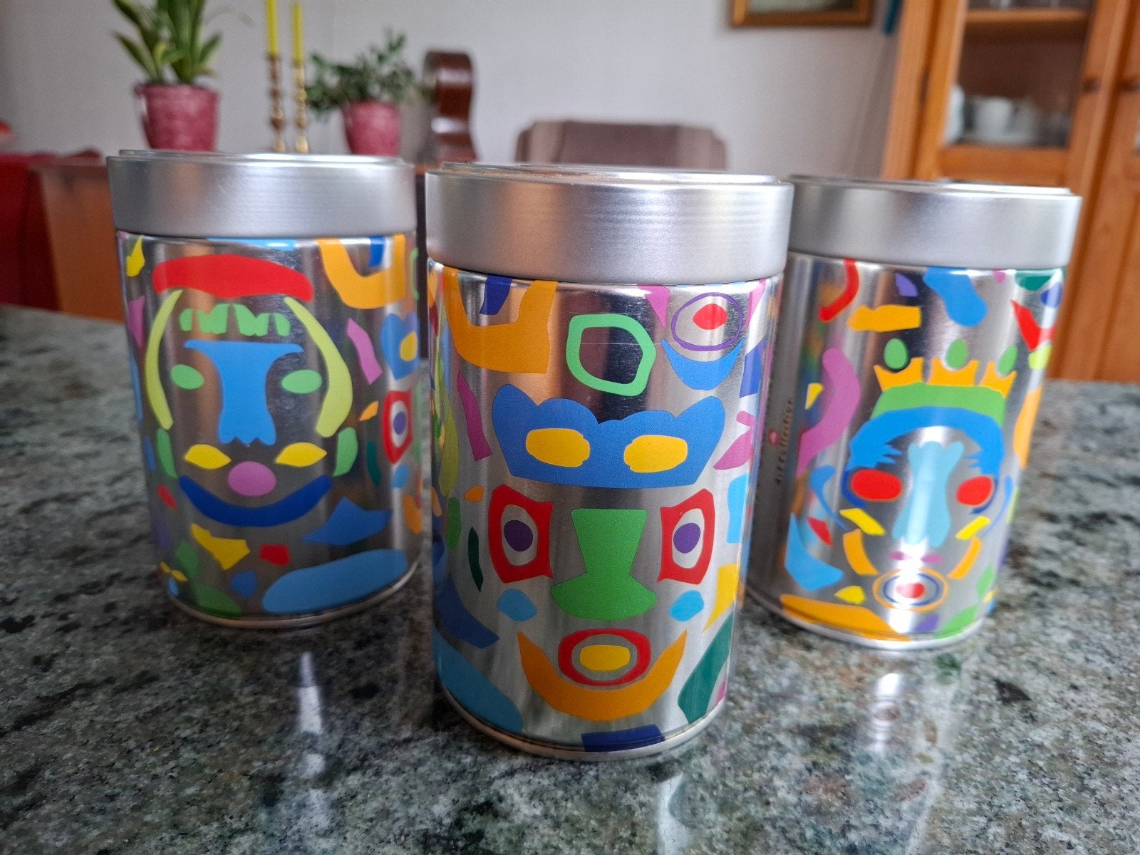 3 Illy Art Collection blikken Pascale Marthine Tayou, Verzamelen, Ophalen, Zo goed als nieuw, Overige