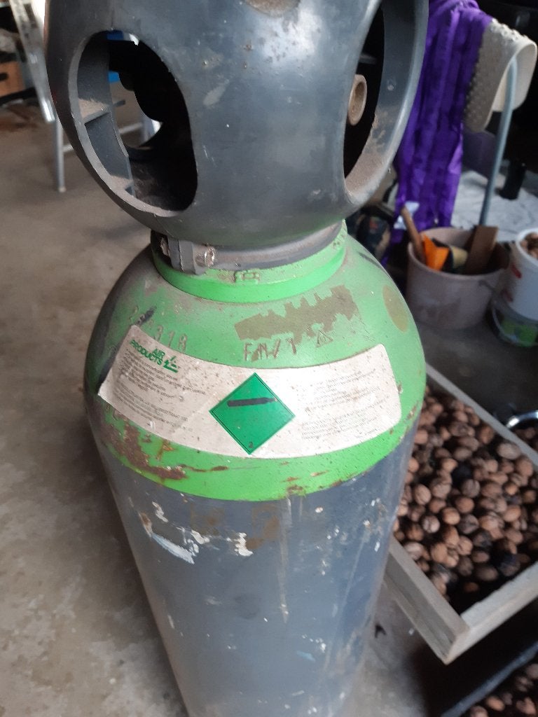 Menggasfles 30 liter  leeg, Ophalen, Gebruikt, 250 ampère of meer, Overige typen