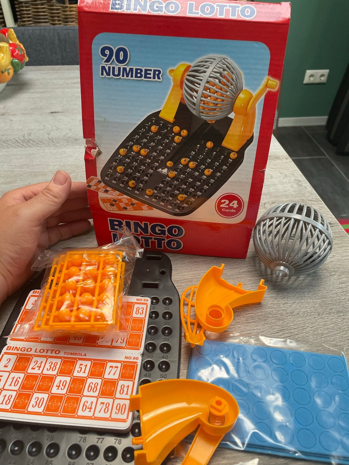 Nieuwe Bingo Lotto Spel - Compleet met 90 Nummers en Kaarten, Drie of vier spelers, Ophalen of Verzenden, Gebruikt