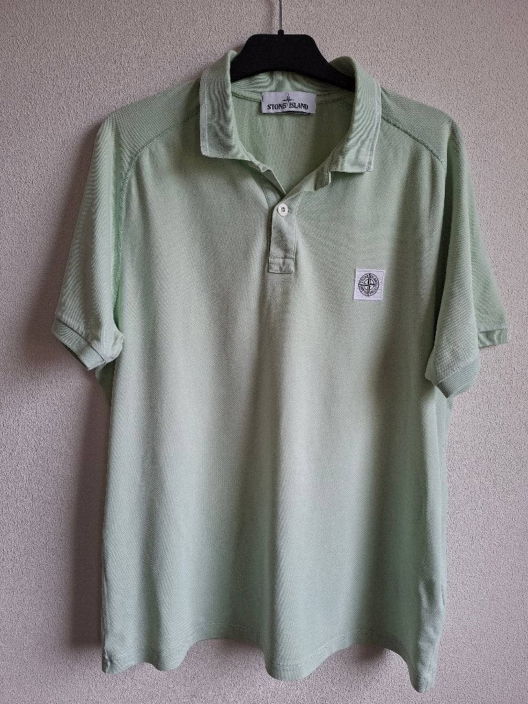 Stone Island polo shirt lichtgroen maat XL, Kleding | Heren, Maat 56/58 (XL), Ophalen of Verzenden, Stone Island, Gedragen