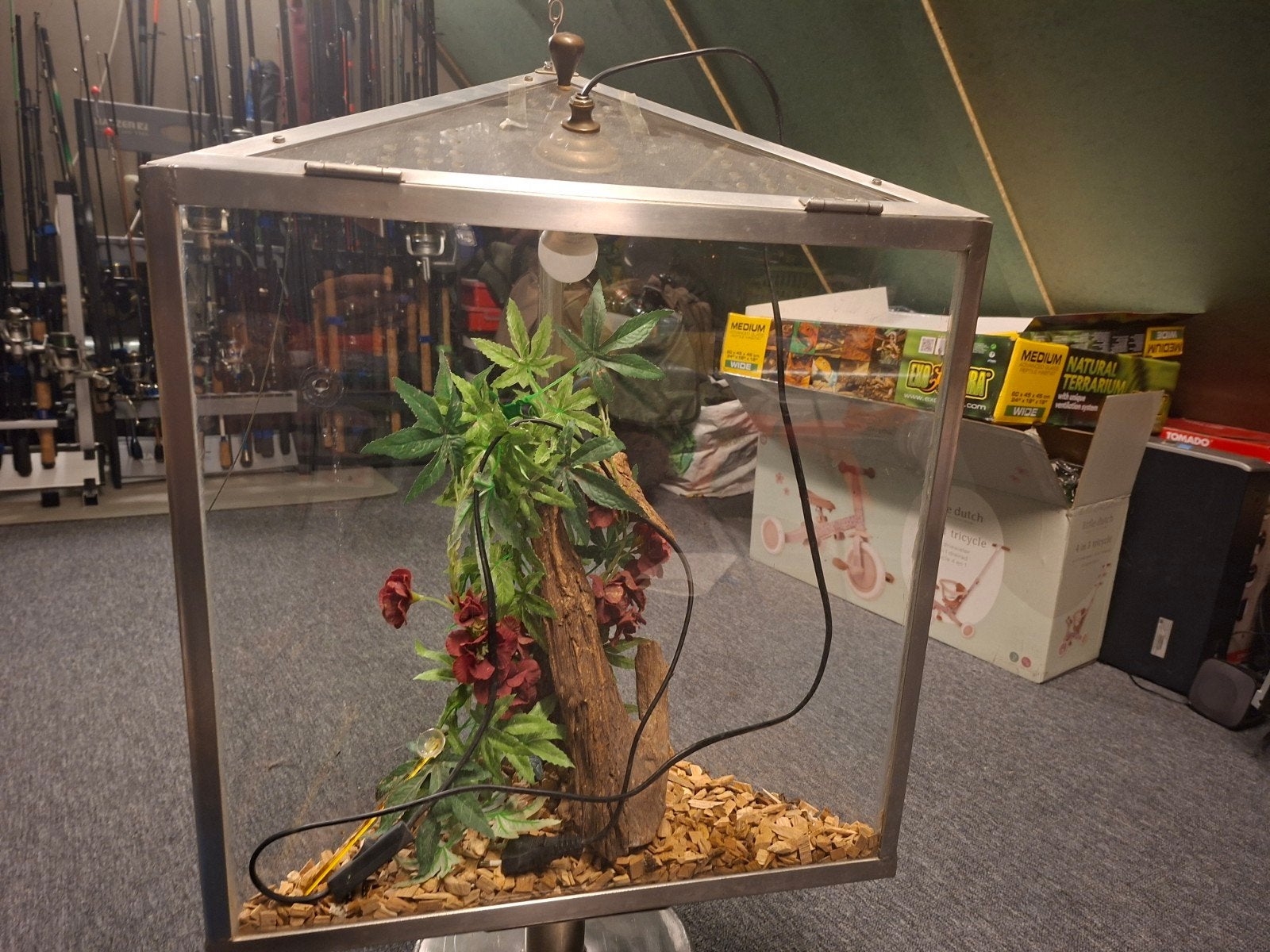 Hoek terrarium, Dieren en Toebehoren, Reptielen en Amfibieën | Toebehoren, Ophalen