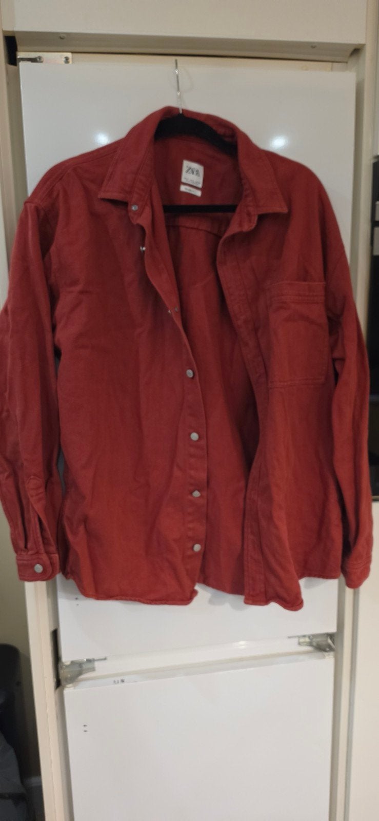 Zara Relaxed Fit Overhemd - Maat L, Kleding | Heren, Jassen | Zomer, Maat 52/54 (L), Zara, Ophalen of Verzenden, Zo goed als nieuw