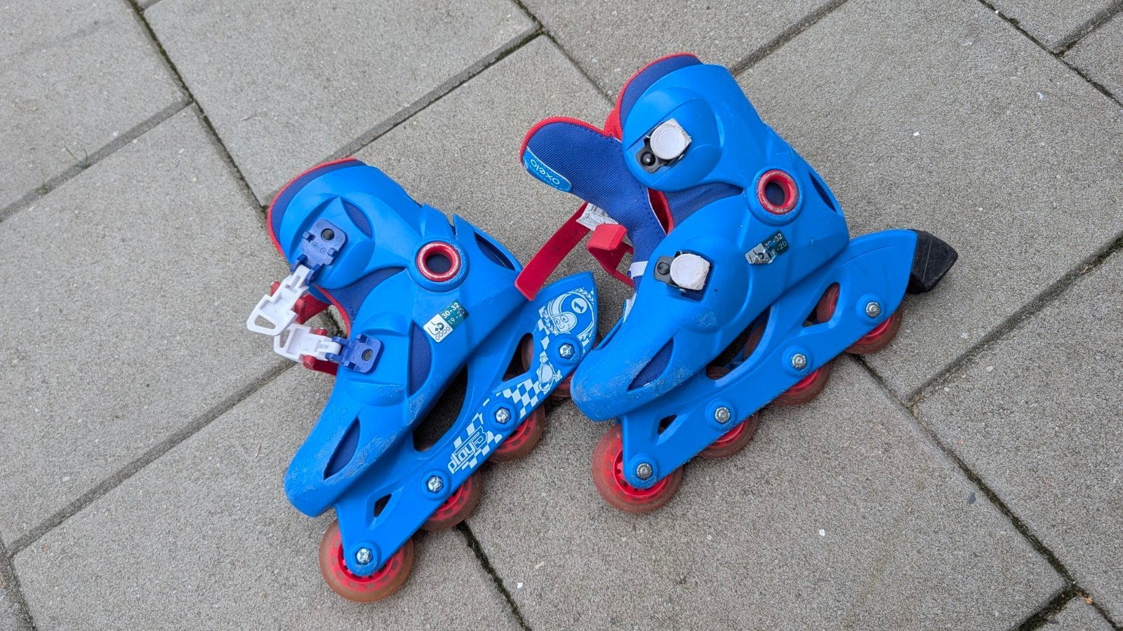Oxelo Play 3 rolschaatsen - Maat 30-32, Ophalen, Gebruikt
