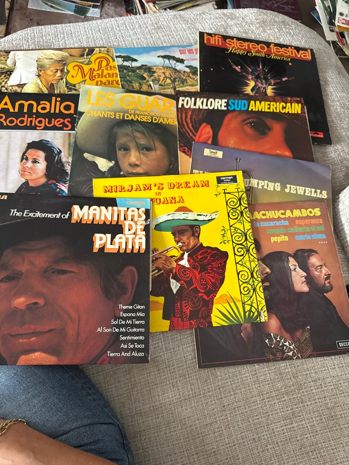 11 Zuid-Amerikaanse/Spaanse platen - Diverse artiesten, Cd's en Dvd's, Vinyl | Pop, LP, Gebruikt, Overige genres, Ophalen of Verzenden