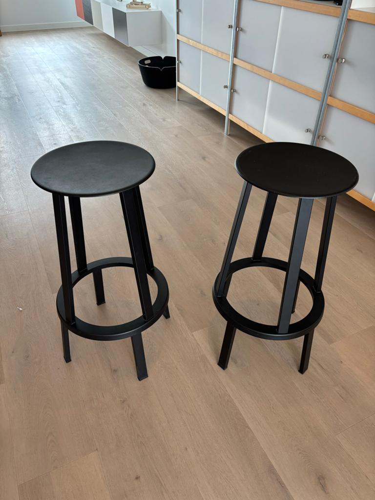 HAY revolver barkruk- set van 2, Huis en Inrichting, Barkrukken, Ophalen, Met voetsteun, 60 tot 90 cm, Zo goed als nieuw