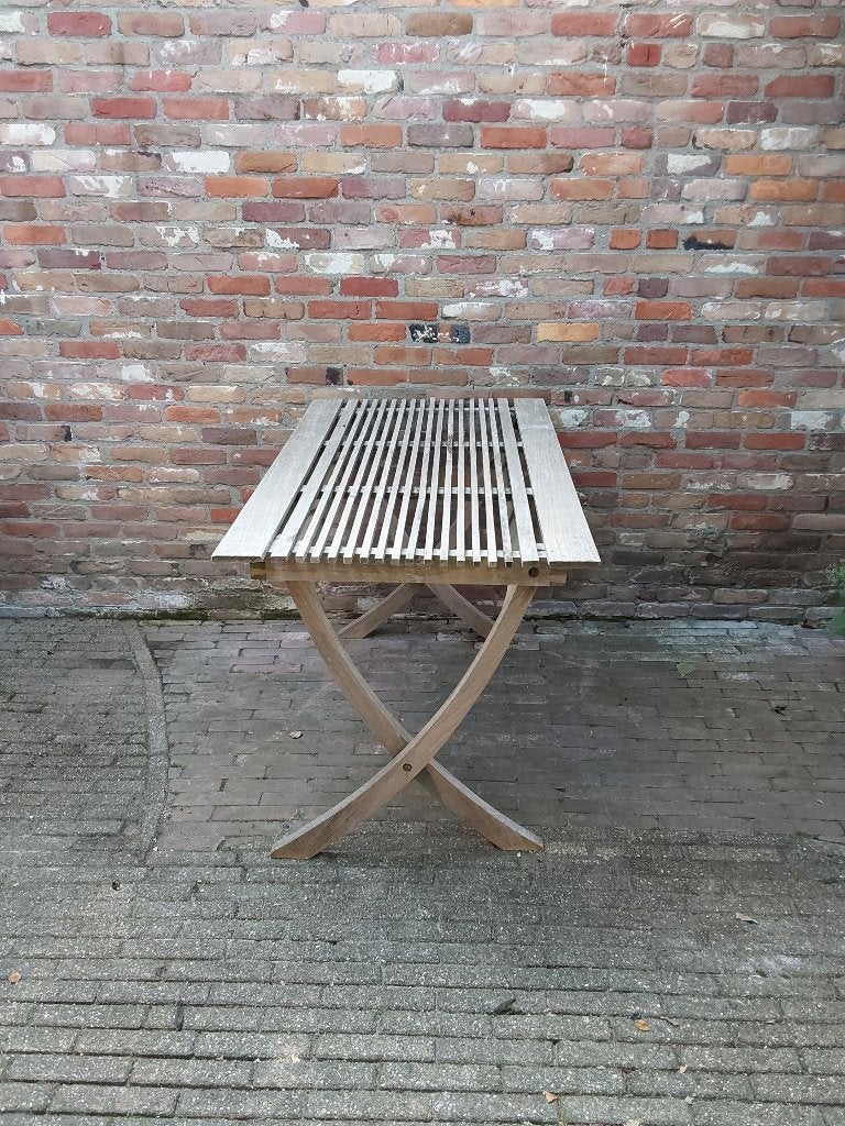 Teakhouten Tuintafel, Tuin en Terras, Tuintafels, Ophalen, Gebruikt, Rechthoekig, Teakhout