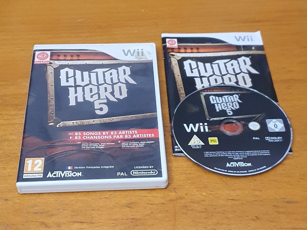 WII | Guitar HERO 5, Spelcomputers en Games, Games | Nintendo Wii, Muziek, Gebruikt, 1 speler, Ophalen of Verzenden