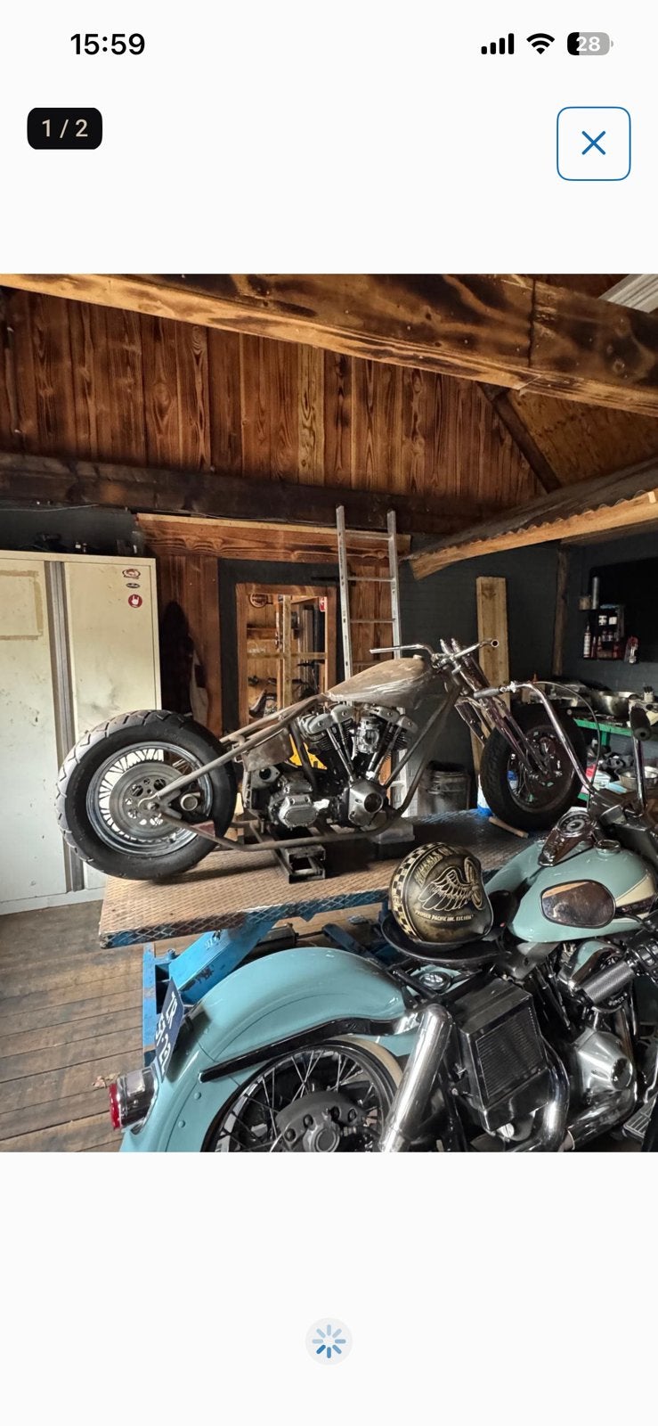Eigenbouw project harley davidson, Motoren, Ophalen