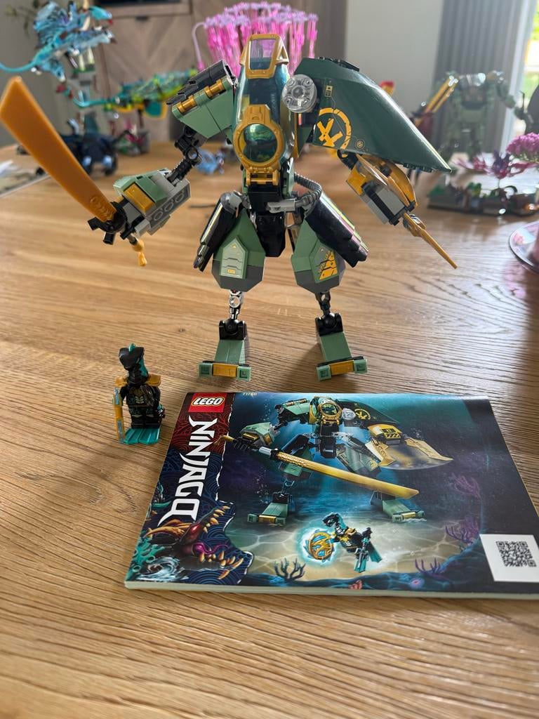 Lego Ninjago Hydro Bounty Mech 71750 met minifiguur, Lego, Ophalen of Verzenden, Zo goed als nieuw, Inclusief minifiguren