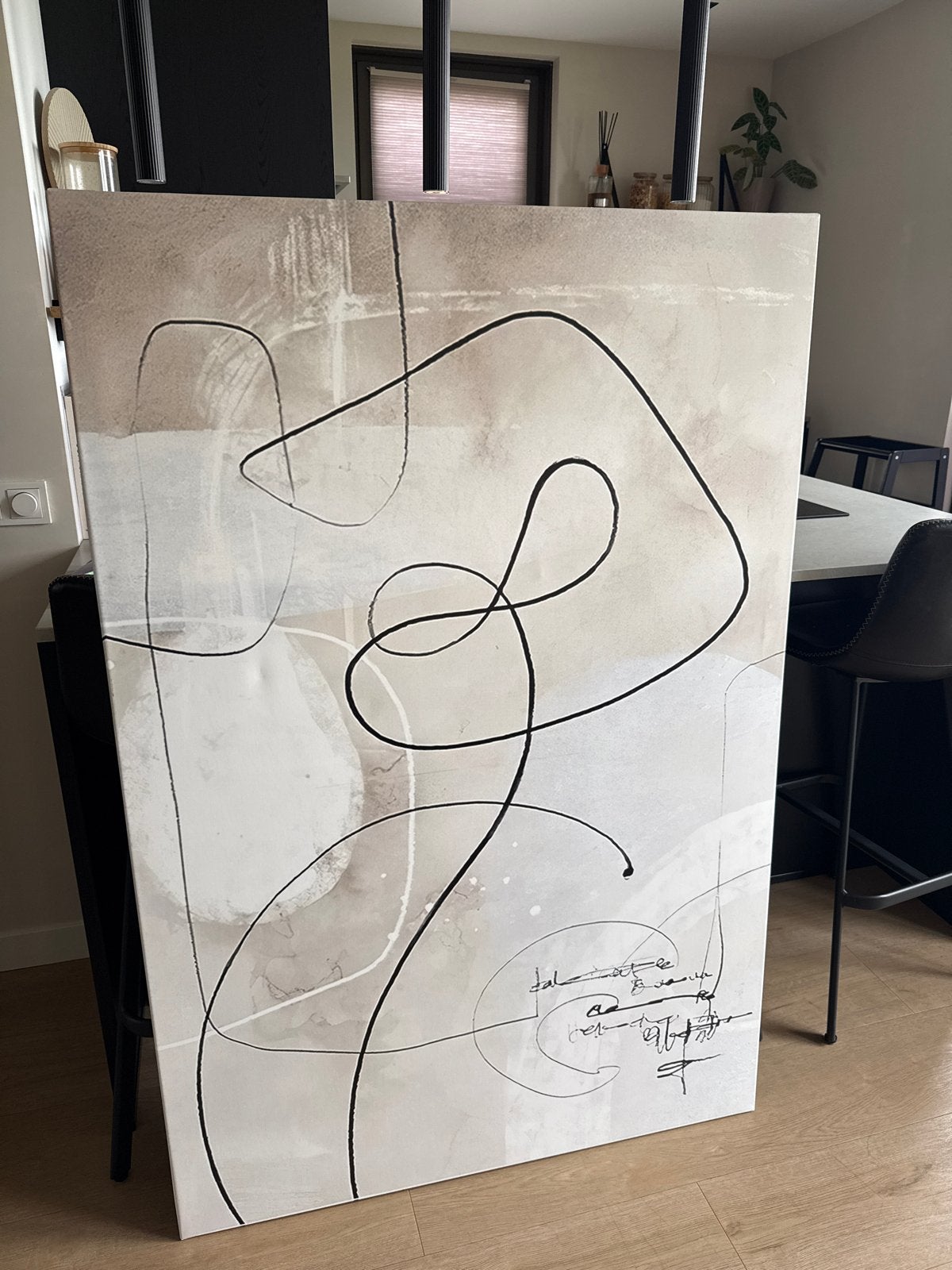 Groot abstract schilderij - Moderne kunst, Ophalen