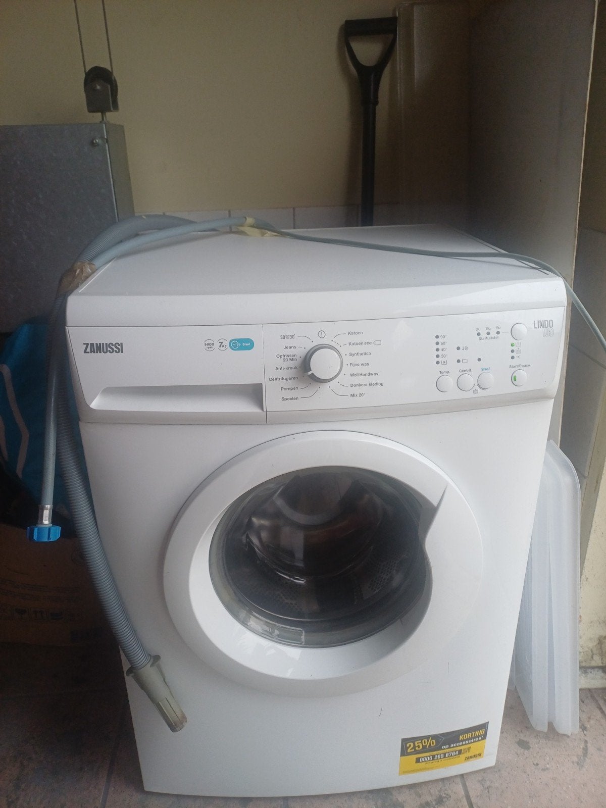 Zanussi Lindo 1000 Wasmachine - werkt prima!, Witgoed en Apparatuur, 6 tot 8 kg, Ophalen of Verzenden, Voorlader, 85 tot 90 cm