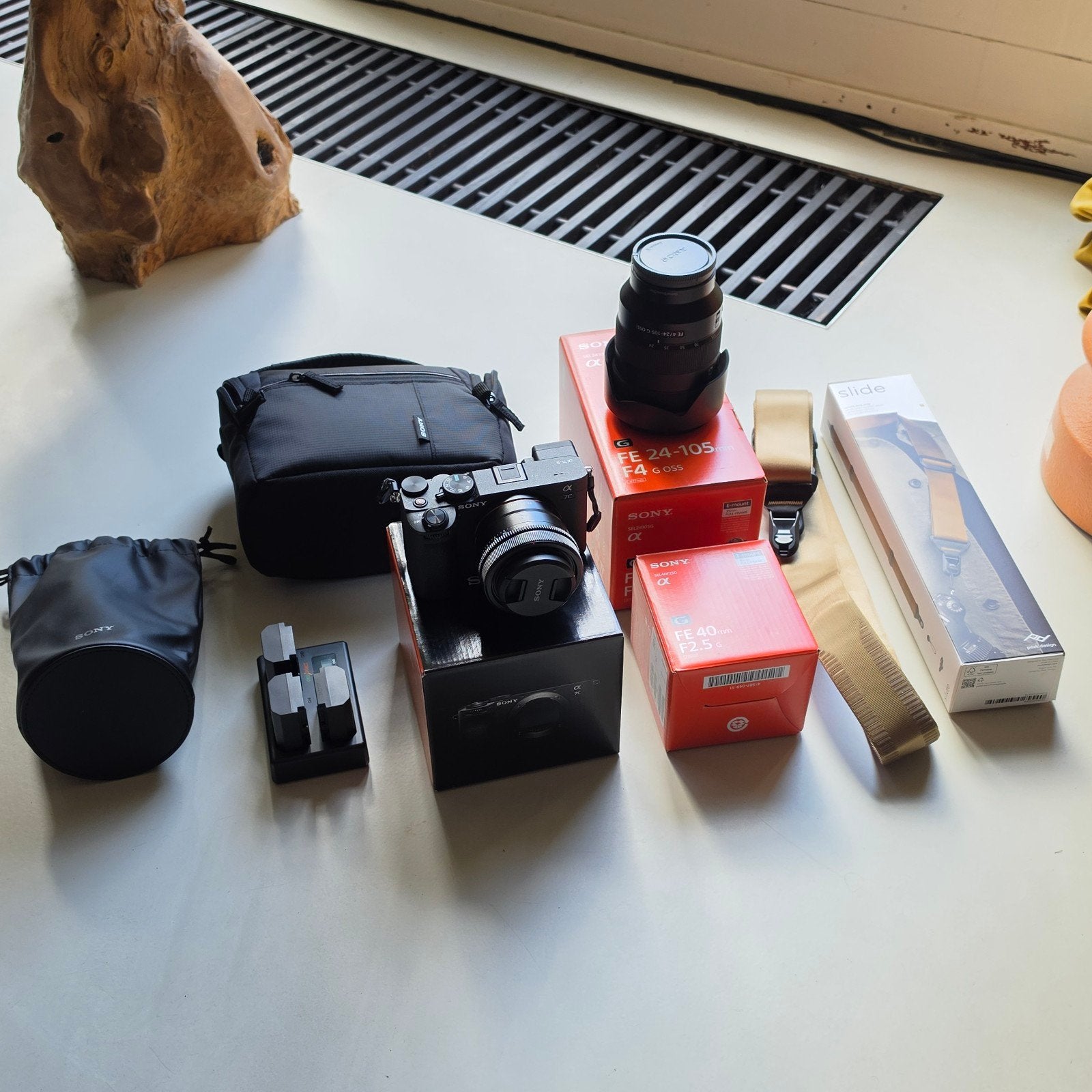 Sony a7c II + 40 F 2.5 + 24-105 F4 + extra's, Ophalen of Verzenden