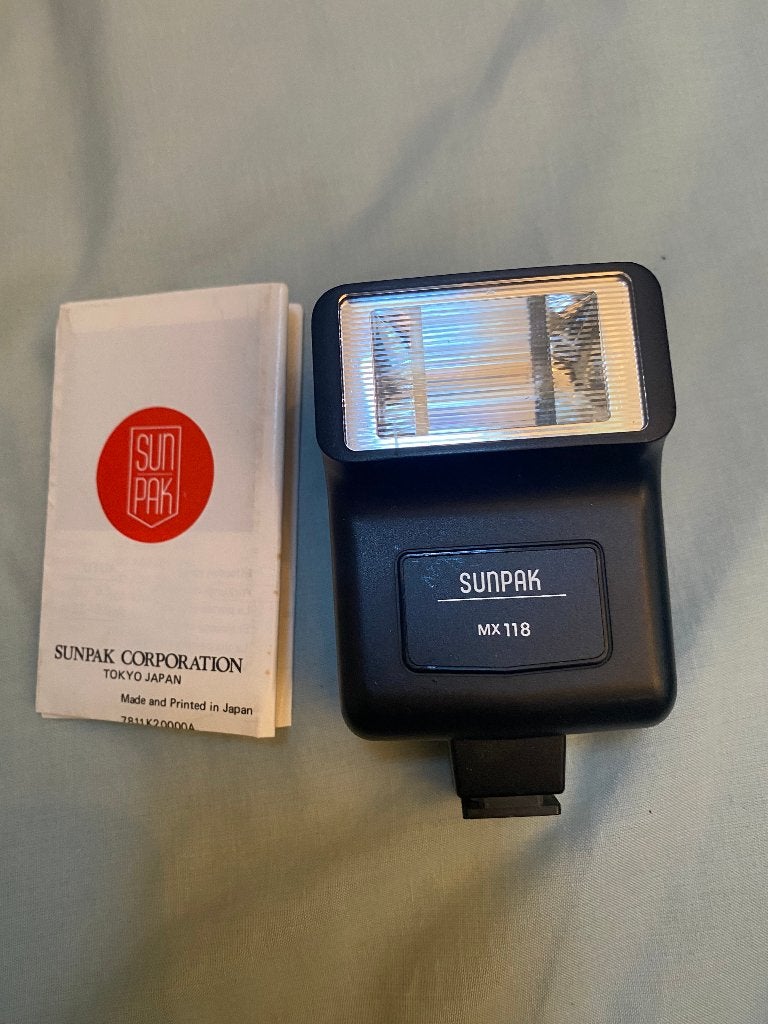 Flitsers voor de verzamelaar, Ophalen of Verzenden, Gebruikt, Externe flitser, Sunpak