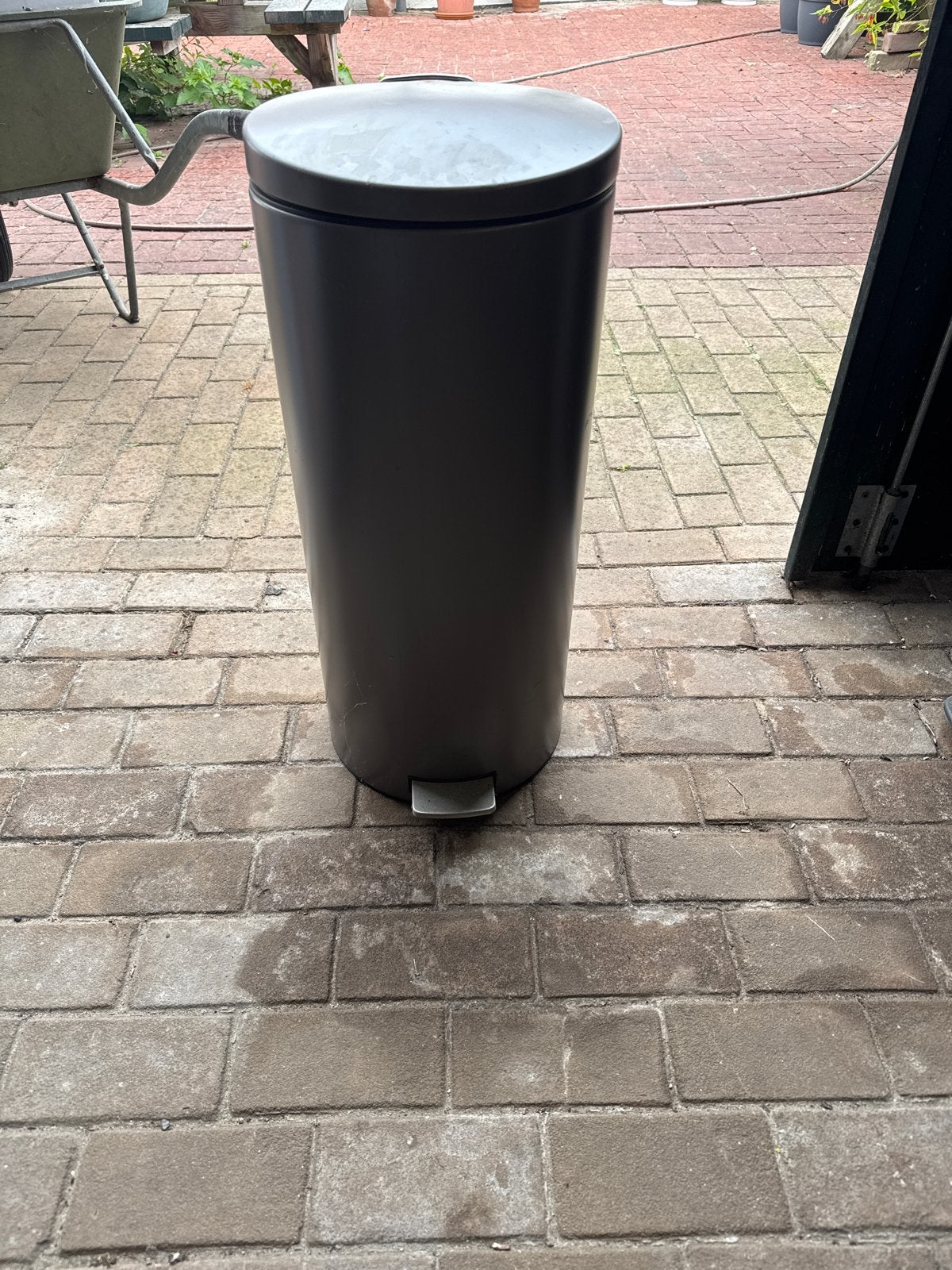 Brabantia pedaalemmer afvalbak, 30 liter (type G), Ophalen, Gebruikt, Met pedaal, Metaal