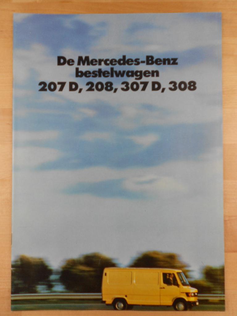 Mercedes 207D 208 307D 308 Brochure 1981 - 207 307 D, Zo goed als nieuw, Mercedes-Benz, Mercedes, Ophalen of Verzenden