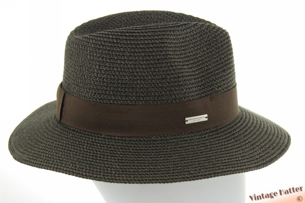 Dames zomer gleufhoed Seeberger bruin vouwbaar 56-57 nieuw, Kleding | Dames, 56 of 57 cm (M, 7 of 7⅛ inch), Hoed, Nieuw, Ophalen of Verzenden
