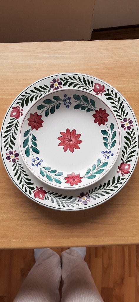antieke boerenbont schalen, Antiek en Kunst, Ophalen
