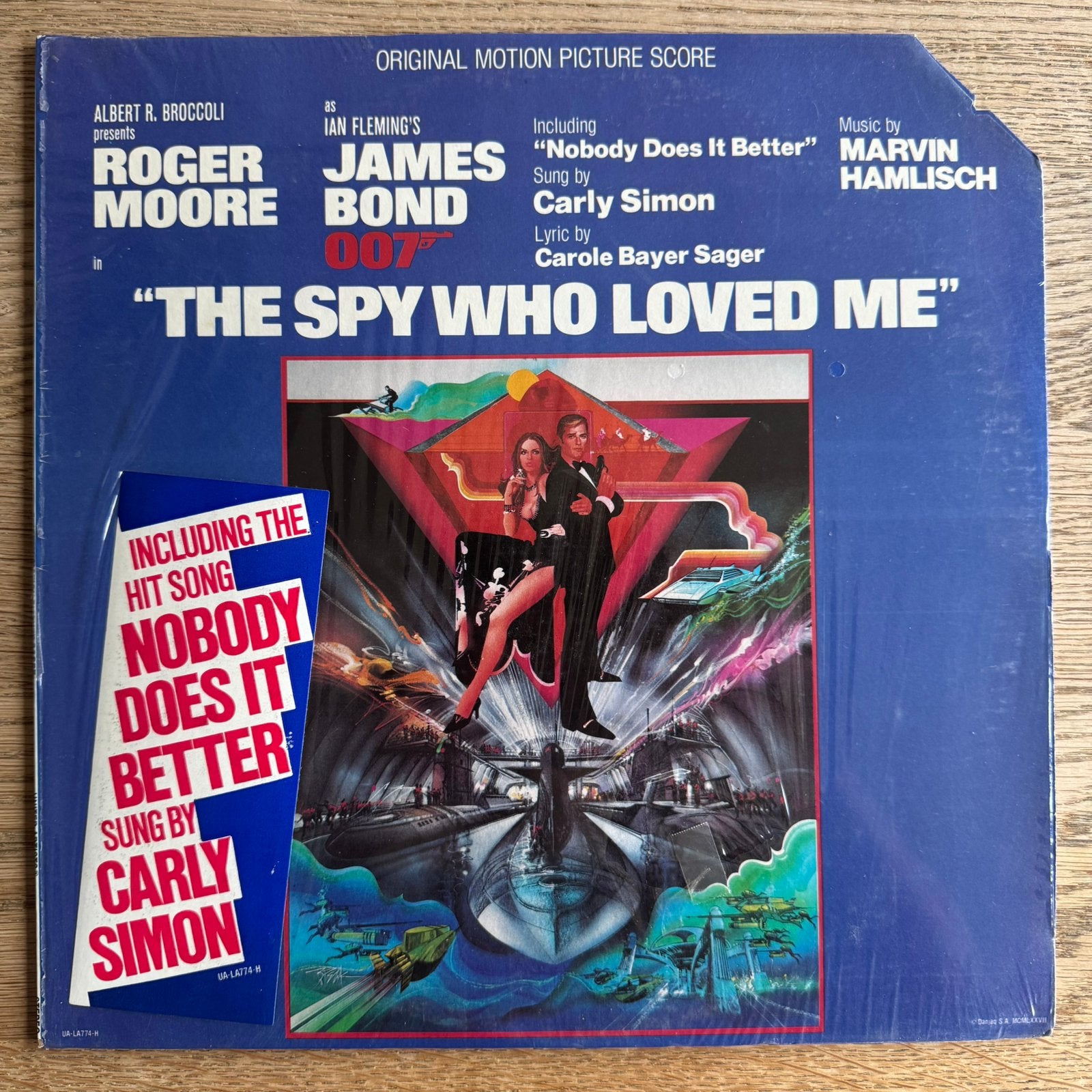 James Bond The Spy Who Loved Me LP Vinyl 1977 US Sealed, LP, Gebruikt, Ophalen of Verzenden, 12 inch