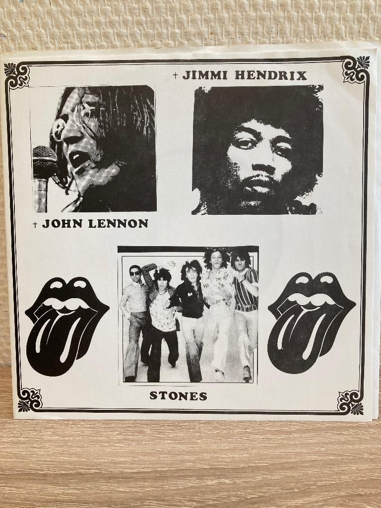 John Lennon - Jimi Hendrix - Rolling Stones split 7inch, Ophalen of Verzenden, Zo goed als nieuw, Pop, Maxi-single