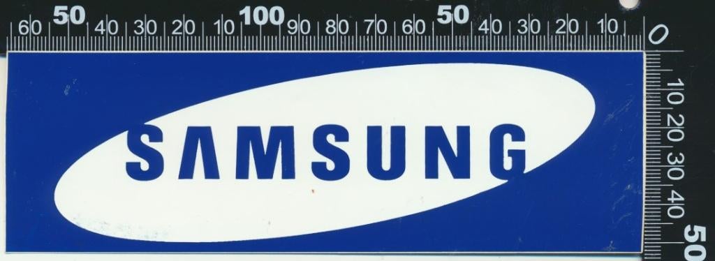 Sticker: Samsung, Ophalen of Verzenden, Zo goed als nieuw, Bedrijf of Vereniging