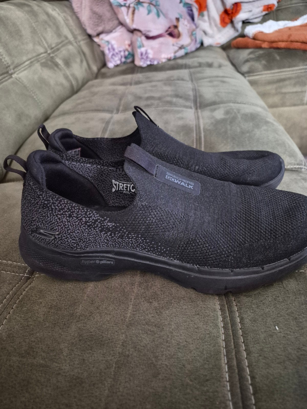 sketchers go walk, Ophalen, Skechers, Zwart, Sneakers of Gympen